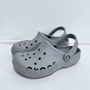 Crocs Adult Unisex Gray Baya Clog‎ Slip On Sandals Size Men 6 Women 8